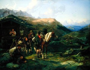 Abfahrt von der Alm, 1832