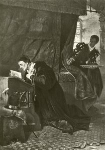 Ludwig XI. und Oliver Le Dain (Gravur)