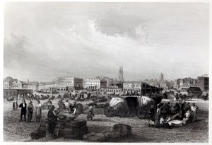Am Kai Levee in New Orleans, um 1840 von Hermann Meyer
