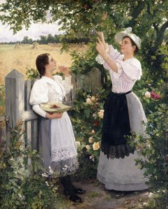 Die Kirschpflücker, 1894 von Hermann Seeger