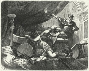 Der Morgen nach einem römischen Fest von Hermann Vogel