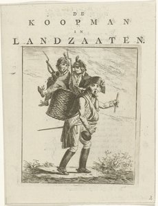 Liedblatt und Spottbild mit Soldaten