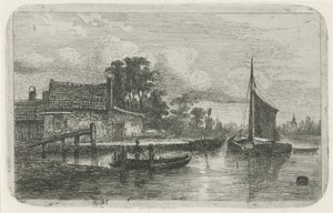 Segelschiff am Ufer