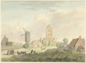 Kirche des Dorfes Westkapelle in Zeeland