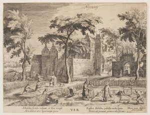 Nyenroy - Frühling, aus Die Jahreszeiten, Blick auf Burgen in der Umgebung von Amsterdam
