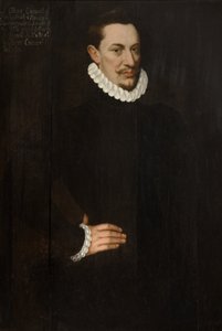 Sir Oliver Cromwell, um 1580 von Hieronymus (circle of) Custodis
