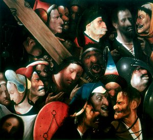 Das Kreuz tragen, ca. 1480-1516 von Hieronymus Bosch