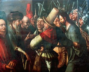 Christus vor Pilatus, von Hieronymus Bosch, Öl auf Holz, Niederlande von Hieronymus Bosch