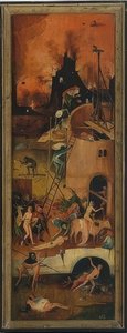 Der Heuwagen (Triptychon). Linke Tafel