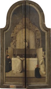 Die Anbetung der Könige. Triptychon, Rückseite von Hieronymus Bosch