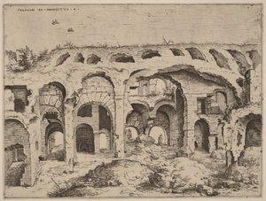 Vierte Ansicht des Kolosseums von Hieronymus Cock
