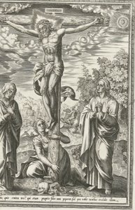 Kreuzigung mit Maria, Johannes dem Täufer und Maria Magdalena