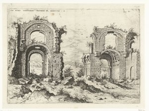 Zweiter Blick auf die Thermen des Diokletian von Hieronymus Cock
