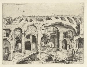 Vierte Ansicht des Kolosseums in Rom von Hieronymus Cock