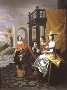 Ein Herr, der den Hof macht, 1661