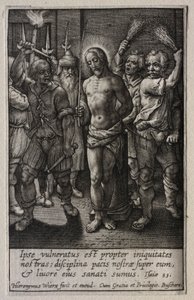 Die Passion: Die Geißelung von Hieronymus or Jerome Wierix