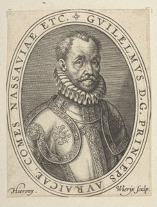 Wilhelm der Schweiger, späte 16. bis frühe 17. Jahrhundert (Gravur) von Hieronymus or Jerome Wierix
