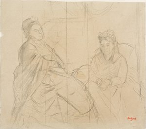 Madame Lisle und Madame Loubens von Hilaire Germain Edgar Degas