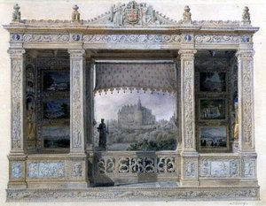 Das Schloss Chatillon-Coligny-Montmorency, ca. 1820