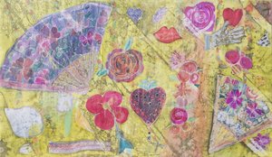 Fächer und Blumen von Hilary Simon