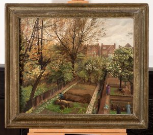 Kriegszeitgarten, Finchley Road, Hampstead von Hilda Carline