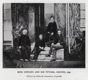 König Edward VII. und seine Lehrer an der Universität Oxford