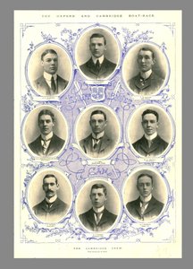 Die Cambridge-Crew, Oxford und Cambridge Bootrennen, 1898