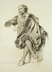 Studie für das Porträt von Peter Paul Rubens (1577-1640)