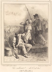 "Die Schurken!..." von Hippolyte Bellange