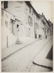 Eine Straße in Montmartre, Paris, um 1890