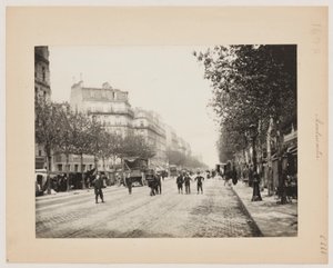 Eine Straße in Montmartre, Paris, ca. 1890