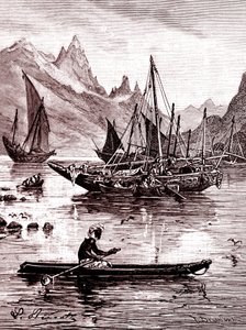 Das Rote Meer (ägyptische Seite) von Hippolyte Leon Benett