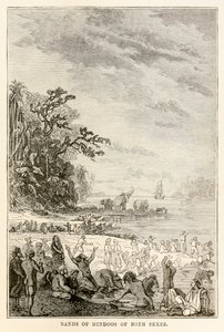 Gruppen von Hindus beiderlei Geschlechts, aus In 80 Tagen um die Welt von Jules Verne, 1873