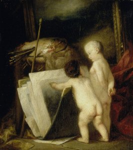 Die kleinen Kunstliebhaber von Hippolyte Michaud