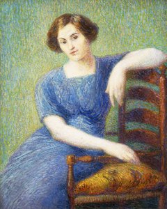 Frau mit einem Stuhl; Femme au Fauteuil
