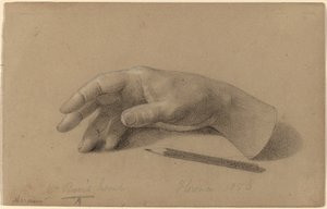 Studie einer Hand von Hiram Powers