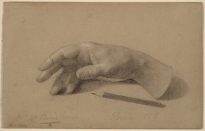 Studie einer Hand von Hiram Powers