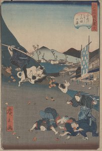 Ansicht von Nishitoisaka in Koishikawa, ca. 1860
