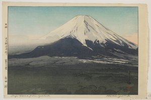 Fuji von Yoshida, aus der Serie, Zehn Ansichten des Berges Fuji, Taisho-Ära