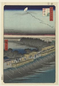 Ansicht des Nihondijk bei Yoshiwara von Hiroshige (I) , Utagawa