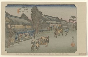 Narumi (Nr. 41. Narumi: einer der 53 berühmten Orte am Tokaido, gemalt von Hiroshige)