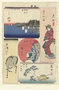 Nummer drei der Tokaido (Ausknipplaatjes van de Tokaido)