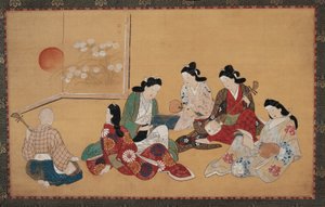 Musizierende Gesellschaft von Hishikawa Moronobu