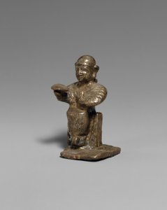 Sitzende Frau, ca. 14.–13. Jahrhundert v. Chr. (Silber) von Hittite