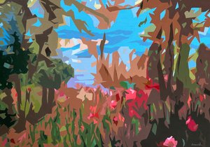 Landschaft Obscura - 7, 2024 von Holly Boruck