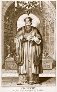 Kong-Fu-Tse, oder Konfuzius, der berühmteste Philosoph Chinas, graviert von Henry Fletcher (fl.1729) von Honbleau