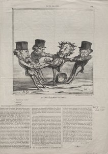 Aktualitäten (Nr. 98): Die Vierteilung wieder eingeführt von Honoré Daumier
