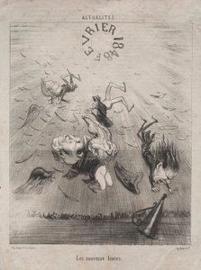 Actualities No. 140: Der neue Ikarus, 1850. von Honoré Daumier