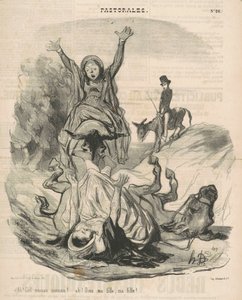 Ah! Himmel Mama Mama ... Ah! Gott meine Tochter ... von Honoré Daumier