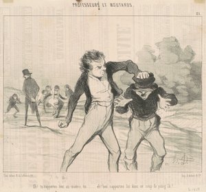 Ah! Du berichtest alles dem Meister ... von Honoré Daumier